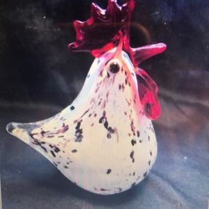 Glass rooster